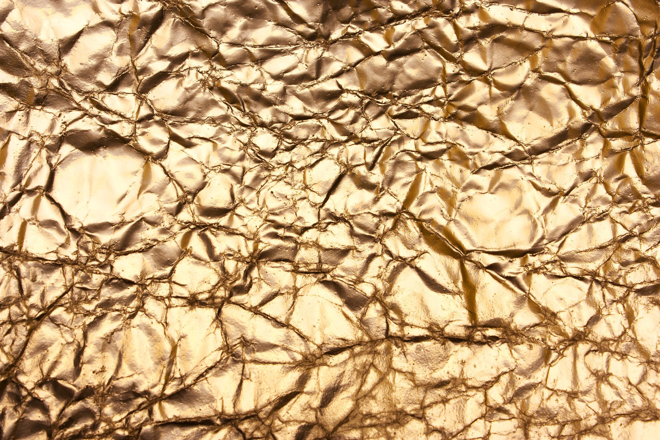 Shiny Gold Creased Paper